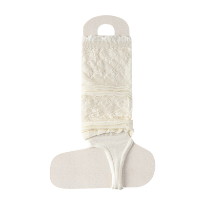 百棉春夏网眼双针镂空踩脚花边小腿袜套日系jk洛丽塔堆堆袜子女韩