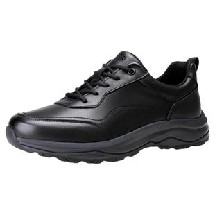 际华3515强人男鞋运动皮鞋真皮休闲鞋黑色透气跑步鞋子通勤男皮鞋