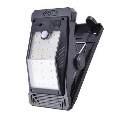 太阳能户外灯庭院灯围栏夹子灯家用防水壁灯人体感应超亮照明路灯