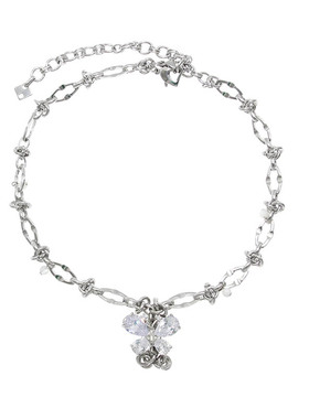 蝴蝶荆棘choker锁骨链钻饰