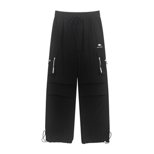 bosie伯喜2025秋新款户外吸湿速干伞兵裤男情侣时尚休闲长裤子潮