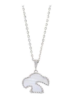 BYROOTS抱树灵树系列银项链配饰蓝纹玛瑙挂坠吊坠生日礼物送女友