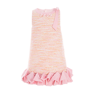 [商场同款]EP雅莹童装2026春女童新款立体花边下摆无袖直筒礼服裙