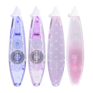 限定颜色色系】日本tombow蜻蜓笔式修正带渐变大容量可换替芯限定小花朵中 小学生用静音涂改带小型便携透明