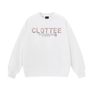 CLOTTEE by CLOT海棠花构筑字母印花卫衣男女款秋季国潮宽松长袖K