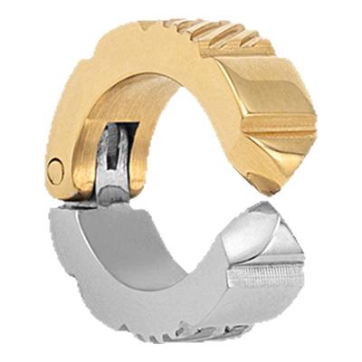 简约拼色免耳夹无耳洞女潮设计师