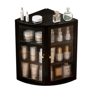 桌面化妆品收纳盒茶具展示柜子餐具厨房置物架储物家用水杯子收纳