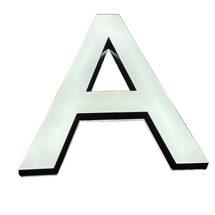 大型亚克力不锈钢通体发光字定做户外led灯箱招牌门头墙面广告牌