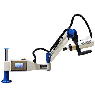 西菱电动伺服攻丝机小型全自动悬臂高精度万向摇臂数控吹气攻牙机