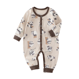 婴儿连体衣纯棉A类四季哈衣新生儿衣服亲肤宝宝爬服安阳婴童装
