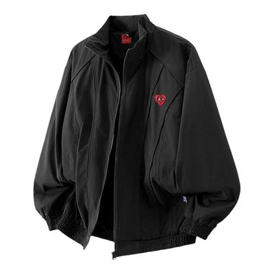 查尔斯桃心飞行员教练夹克外套