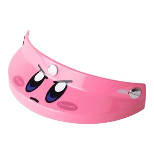 OOHAMA头盔通用帽檐卡通女生情侣卡比动漫遮阳evo三扣防晒遮阳沿