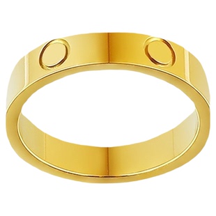 卡加时尚钛钢戒指真空电镀玫瑰金情侣对戒无钻三钻6钻不锈钢指环