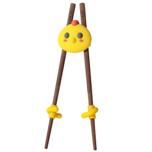 玉米儿童筷子专用3岁宝宝学习实木短筷家用6岁矫正防滑练习餐具