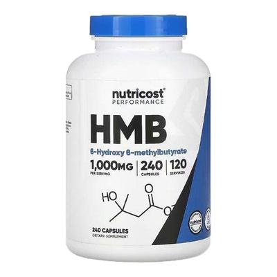 Nutricost HMB β-羟基-β-甲基丁酸盐乙酯健身肌肉骨骼肌强度