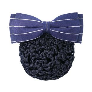 职业护士头花网兜空姐银行服务员上班工作简约头饰蝴蝶结盘发发网