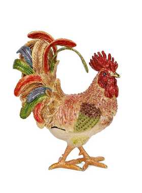 创意公鸡桌面小摆件合金小摆设