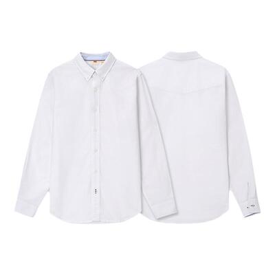 李维斯男士条纹翻领长袖衬衫