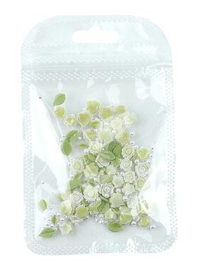 永远17岁鲜花般绽放玫瑰美甲饰品