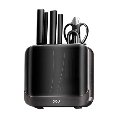 OOU厨房整套刀具黑刃7件套