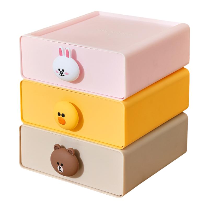 抽屉式桌面收纳盒储物盒子办公室多功能整理神器化妆品杂物置物架