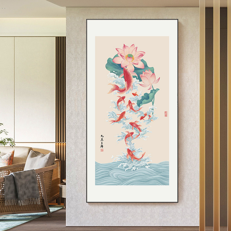 荷花玄关画图片大全,荷花玄关寓意(第15页)_大山谷图库