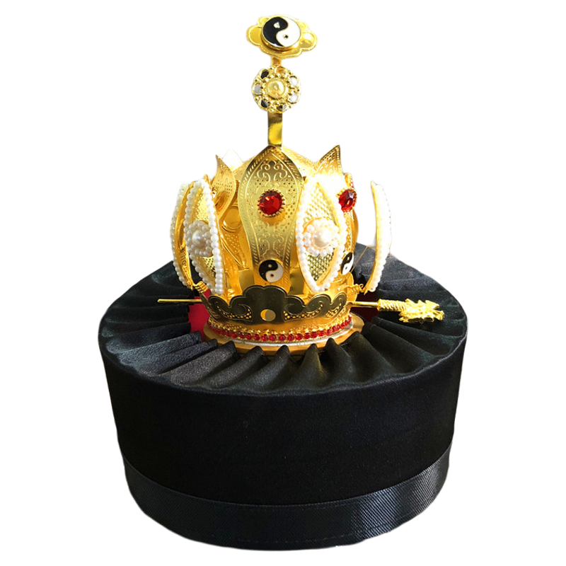 合金如意太极莲花冠道士冠束