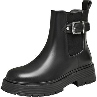 天美意冬新款商场同款疯狂动物城联名英伦女切尔西靴CQ940DD4