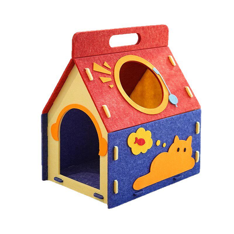 毛毡猫窝猫抓板一体四季通用耐磨