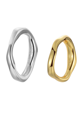 明星同款流光系列关节戒指高级