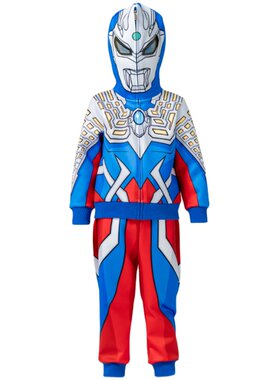 正版奥特曼儿童衣服男童套装秋冬套装加绒加厚保暖冬季连帽男孩