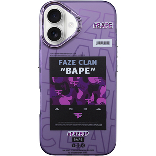 潮牌猿人头苹果16pro磁吸手机壳适用于iPhone15promax时尚紫色迷14彩个性保护套全包13磨砂防摔超火12硬壳17