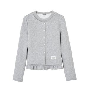 【现货】SOMESOWE 假两件圆领花边上衣