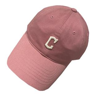 韩国MLB帽子新C标可调节小标CP77鸭舌帽男女软顶纯棉棒球帽户外女