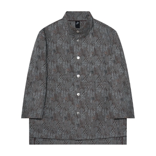 JDV男装复古雅丹风短款风衣春季新款男士时尚宽松立领外套WCW5639