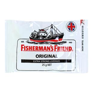 5袋包邮英国进口渔夫之宝特强薄荷柠檬柑橘味无糖润喉糖润嗓硬糖