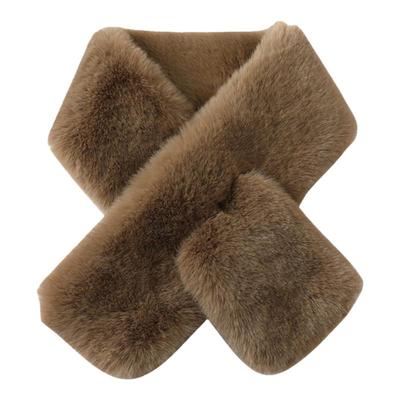 秋冬加厚交叉男女围脖巾保暖脖套