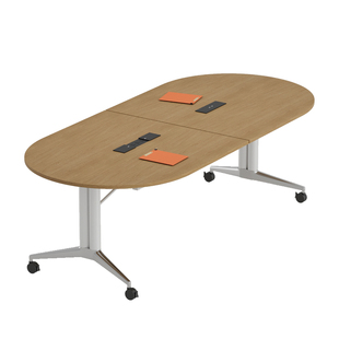 可移动折叠会议桌长条桌培训桌直播桌伸缩拼接办公学习桌子带轮子