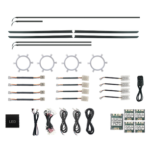 适用于日产天籁氛围灯汽车内饰灯改装动态幻彩流光灯装饰灯AI声控