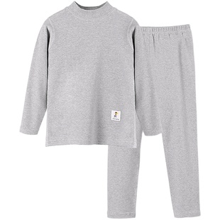 小青龙儿童纯棉秋冬季舒绒保暖内衣套装男童女童秋衣秋裤中大童春