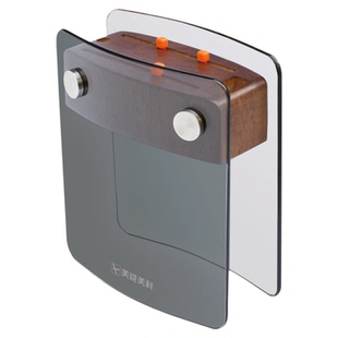 美珑美利刀架钢化玻璃刀座易清洁套刀收纳插刀放菜刀具的架子厨房