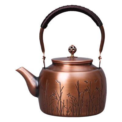 东川铜器铜壶紫铜壶铜烧水壶铜煮水壶铜泡茶壶适电陶炉用/紫铜壶3