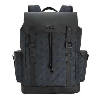 黑武士|FILA斐乐官方男老花背包