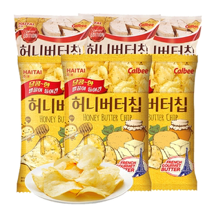 【自营】韩国海太蜂蜜薯片黄油奶油味奶酪卡乐比薯条进口休闲零食