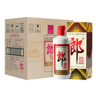 郎牌郎酒53度高度酱香型普郎500ml*6瓶白酒整箱过节送礼年货自饮