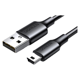 绿联mini usb数据连接线车载行车记录仪移动硬盘梯形口老式旧款转接头通用mp3v3收音机老年机电源充电线t型口