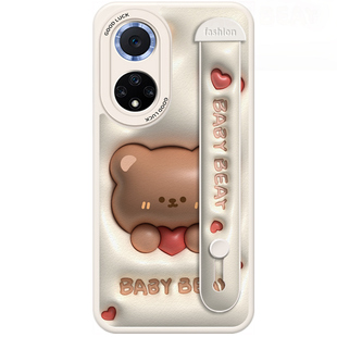 奶呼呼华为nova13pro手机壳nova14新款15pro卡通10个性腕带11pro女生7pro网红小熊hinova9支架6pro防摔5男8