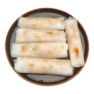 包佬第鲜虾肠粉350g广东餐厅家庭早餐小吃鲜虾卷粉6条商用半成品