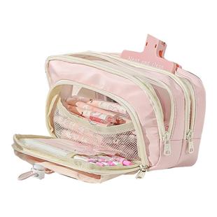 伸缩抽绳口袋简约大容量女孩笔袋2025超火新款高颜值铅笔袋女生初高中生文具盒小学生儿童多功能ins风笔盒男