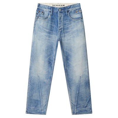 DENHAM日产宽松微锥牛仔裤男